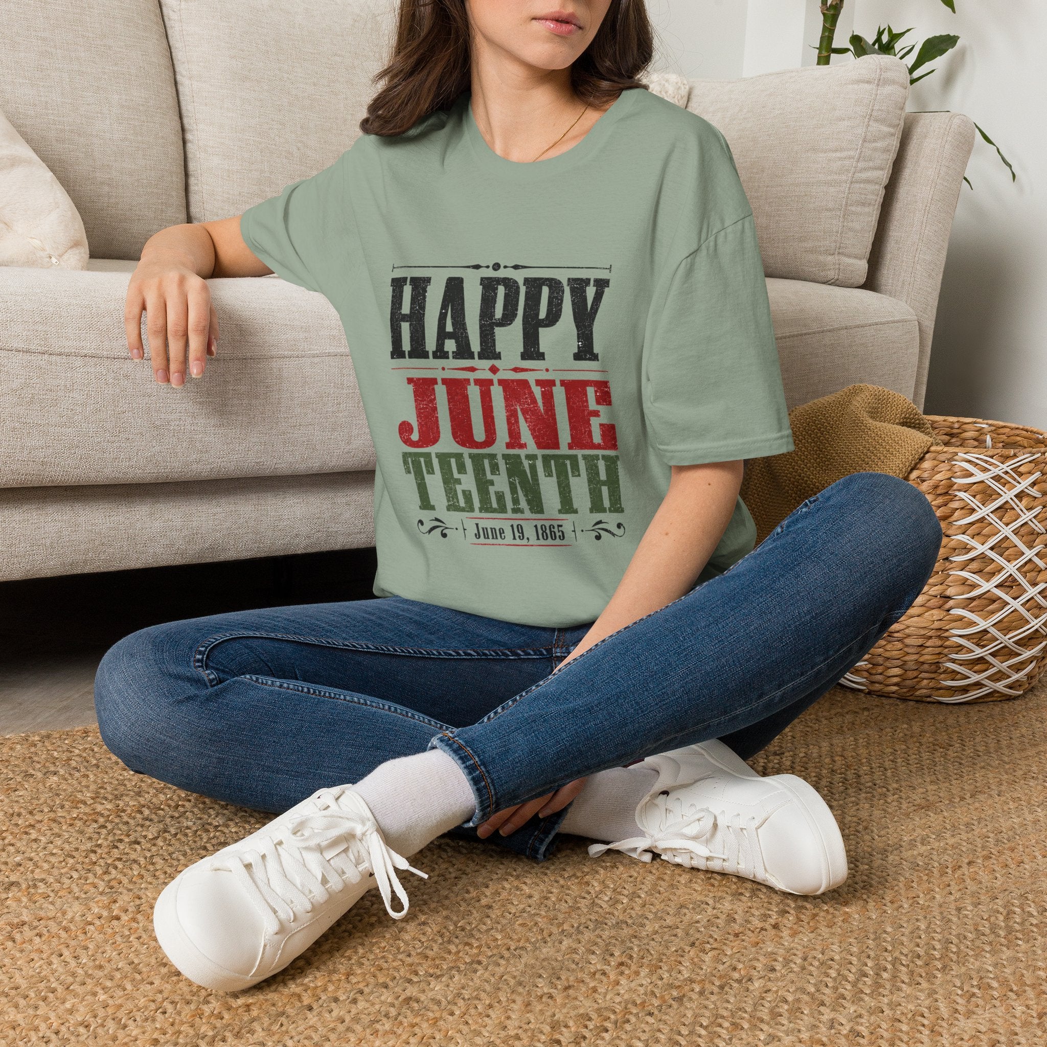 Juneteenth T-Shirt — "Happy Juneteenth" Celebration Tee