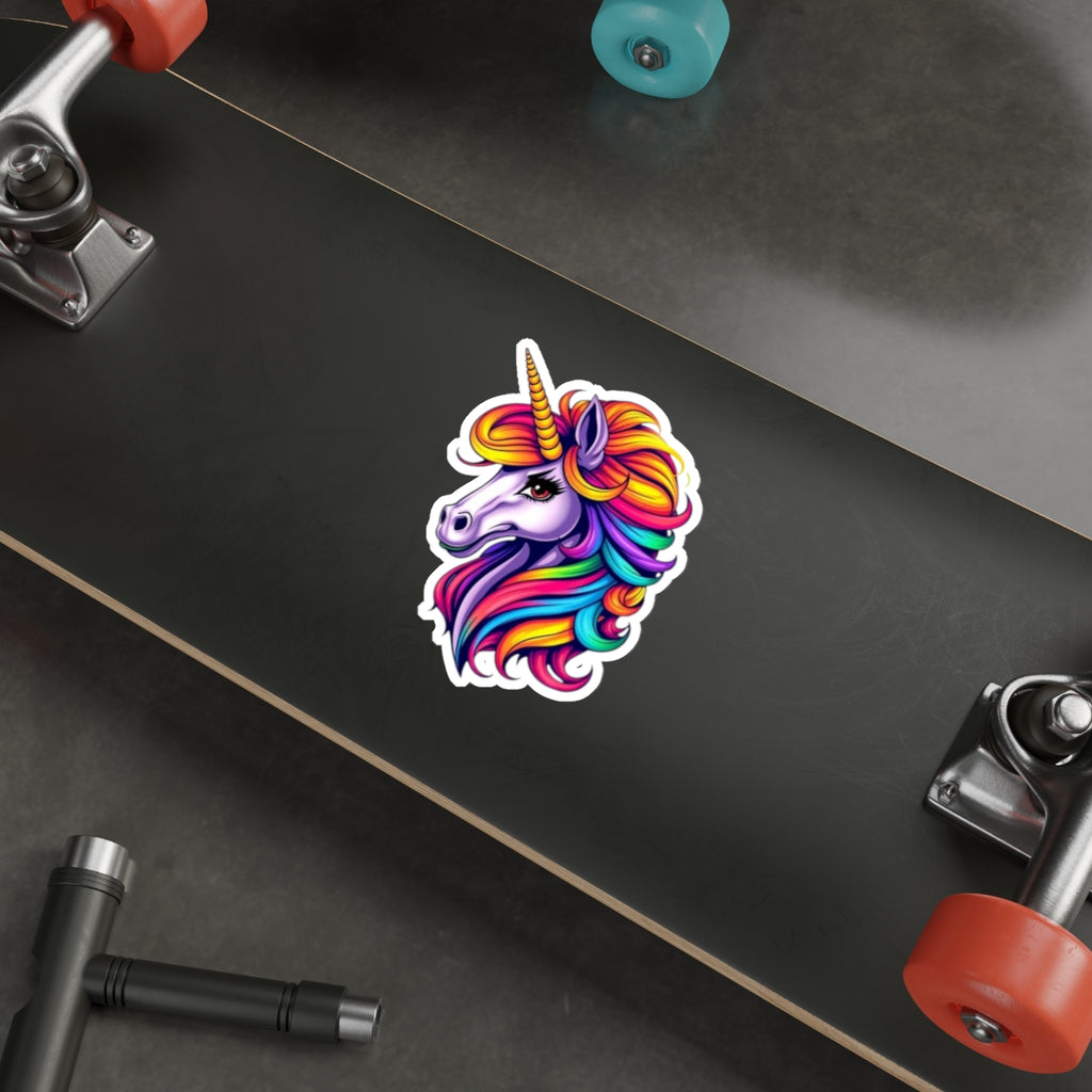 Die-Cut Stickers Purple Unicorn - EqualiTees.Me