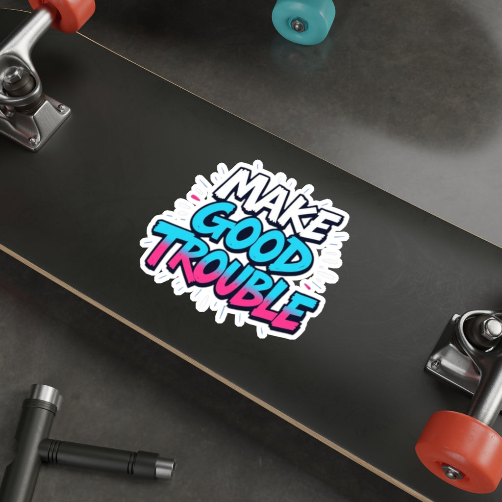 Die-Cut Stickers -  Trans Pride Colors - EqualiTees.Me