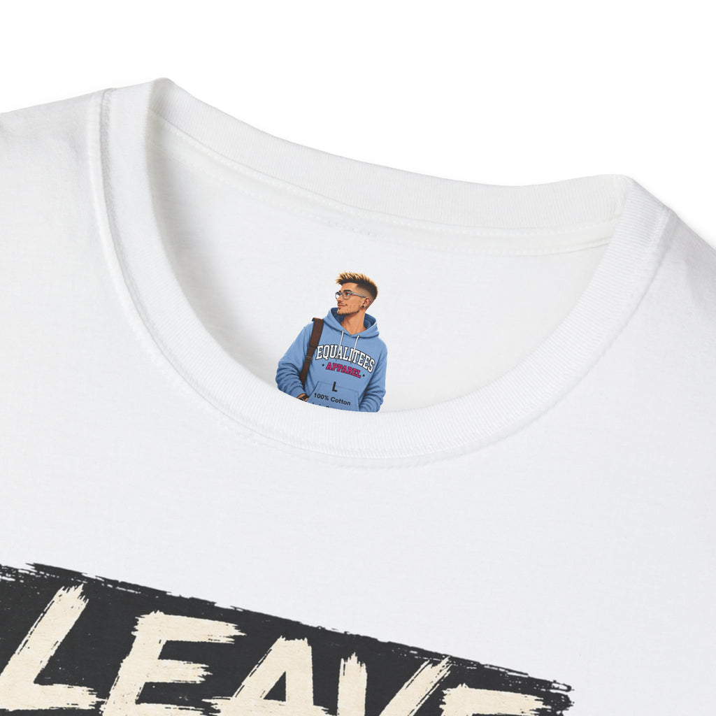 T-Shirt — "Leave Black People Alone" Social Justice Statement Tee