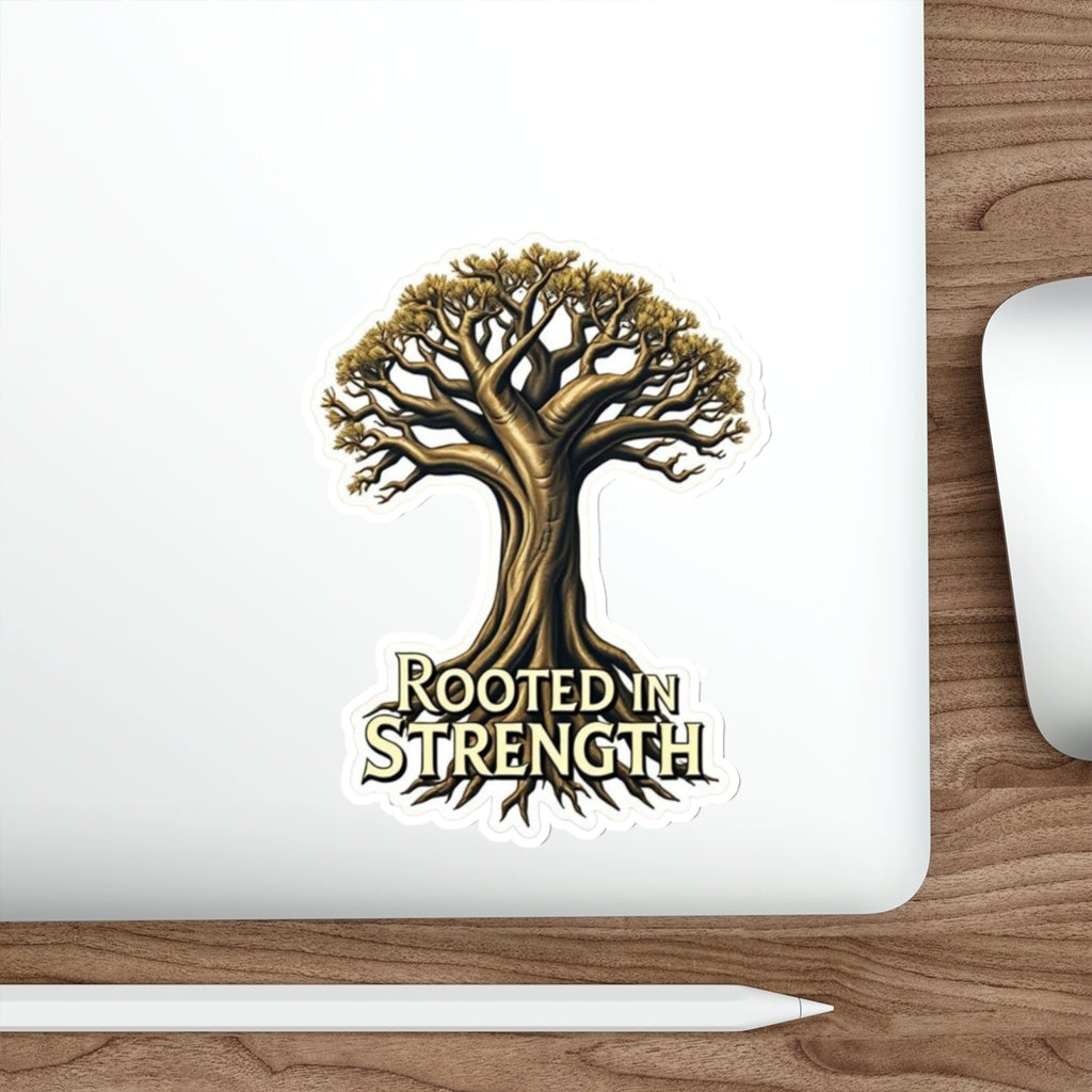 Rooted in Strength Baobab Tree Sticker - EqualiTees.Me