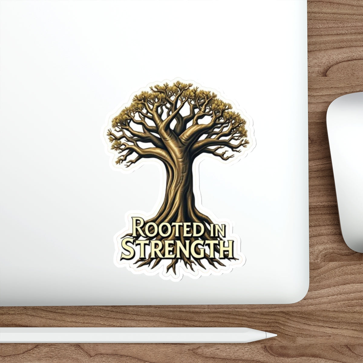 Rooted in Strength Baobab Tree Sticker - EqualiTees.Me