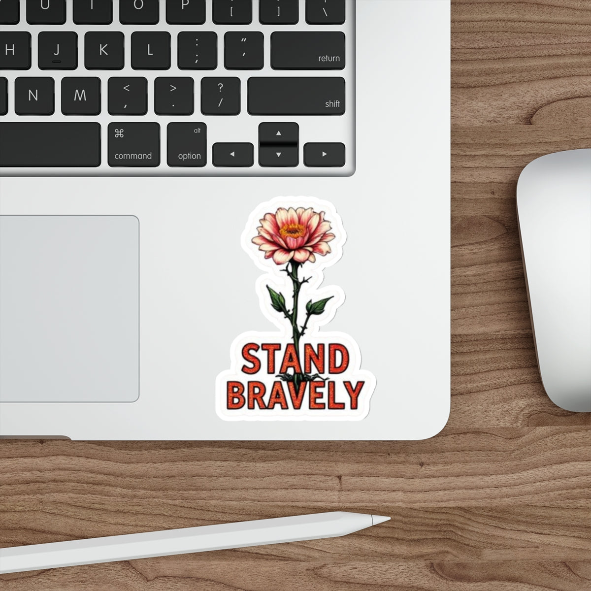 Die-Cut Stickers STAND BRAVELY - EqualiTees.Me