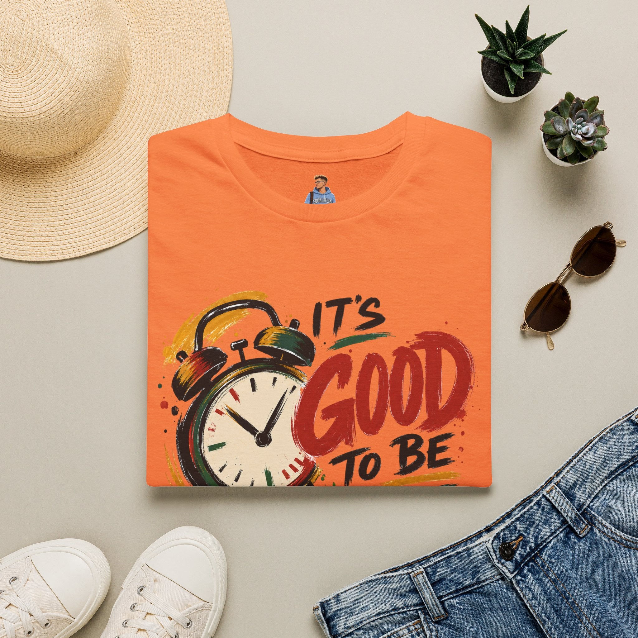 T-Shirt — "It's Good To Be Woke" Graphic Tee (Alarm Clock Design)