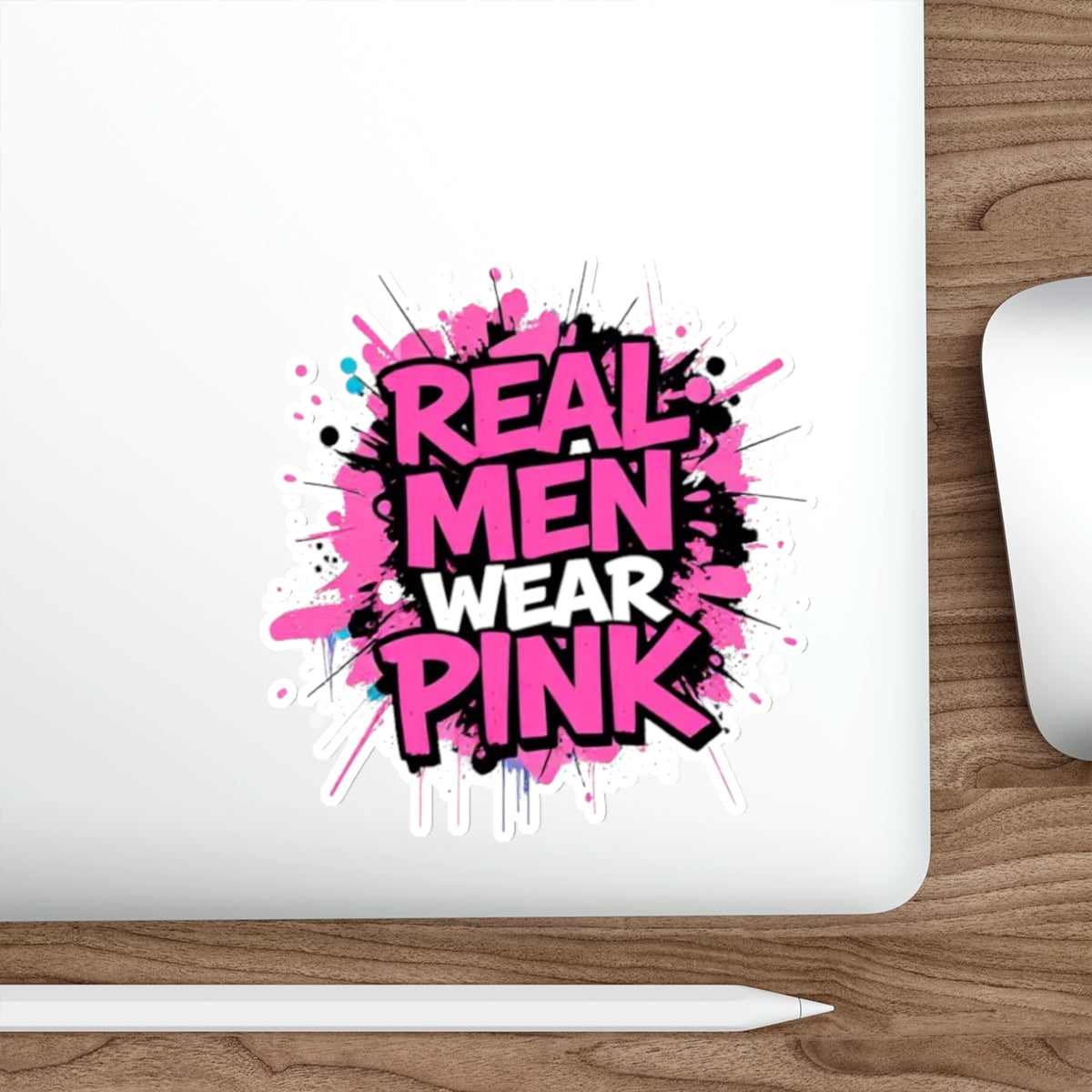 Die-Cut Stickers - Real Men Wear Pink - EqualiTees.Me