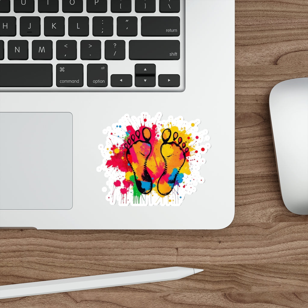 Die-Cut Stickers - Rainbow Feet - EqualiTees.Me