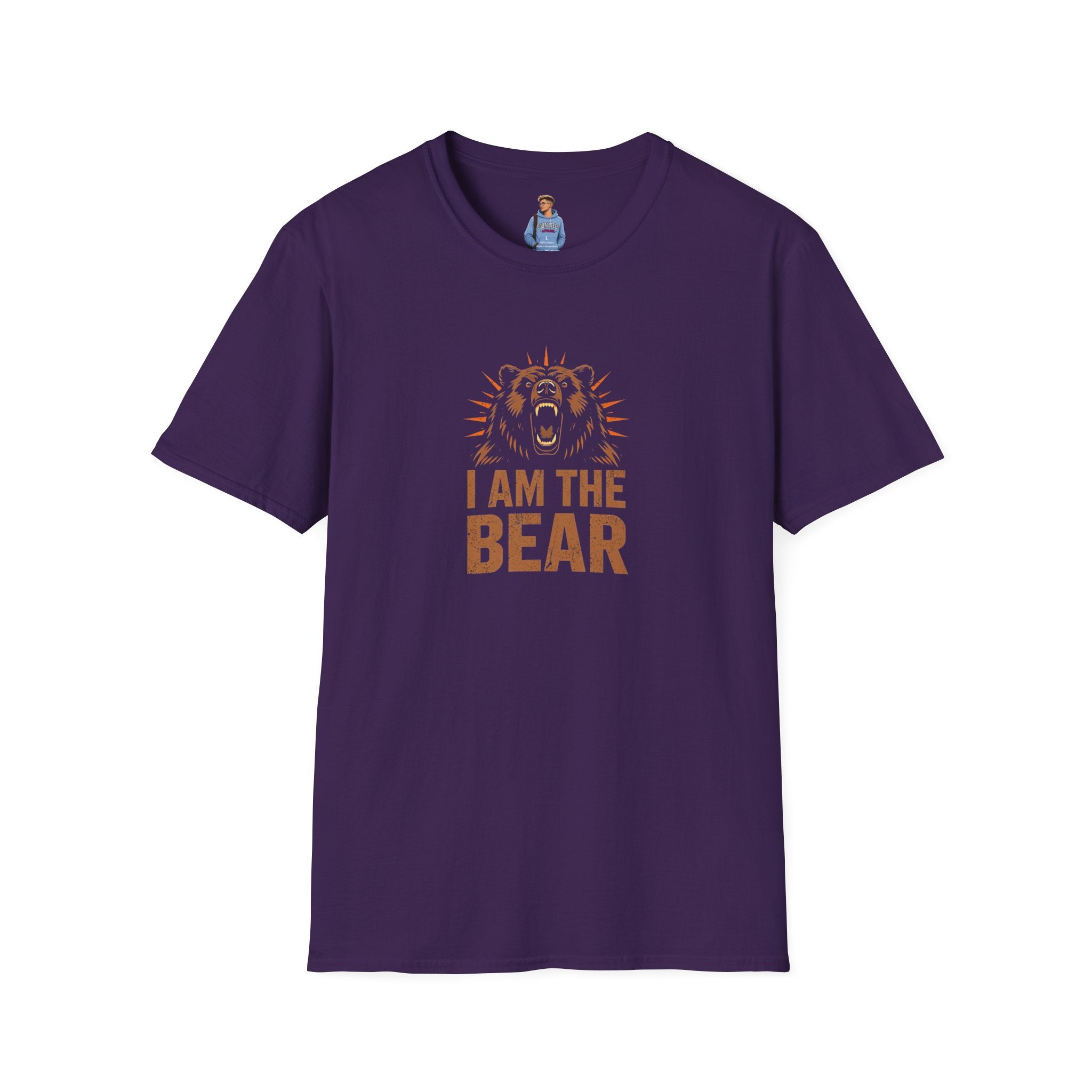 I Am The Bear, Strong Men Respect Women Unisex Softstyle T-Shirt