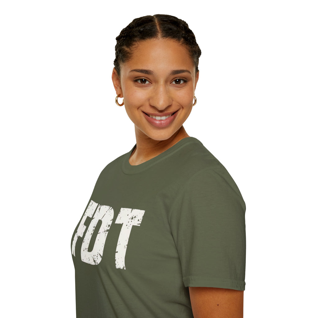 FDT Political Protest Distressed Graphic T-Shirt