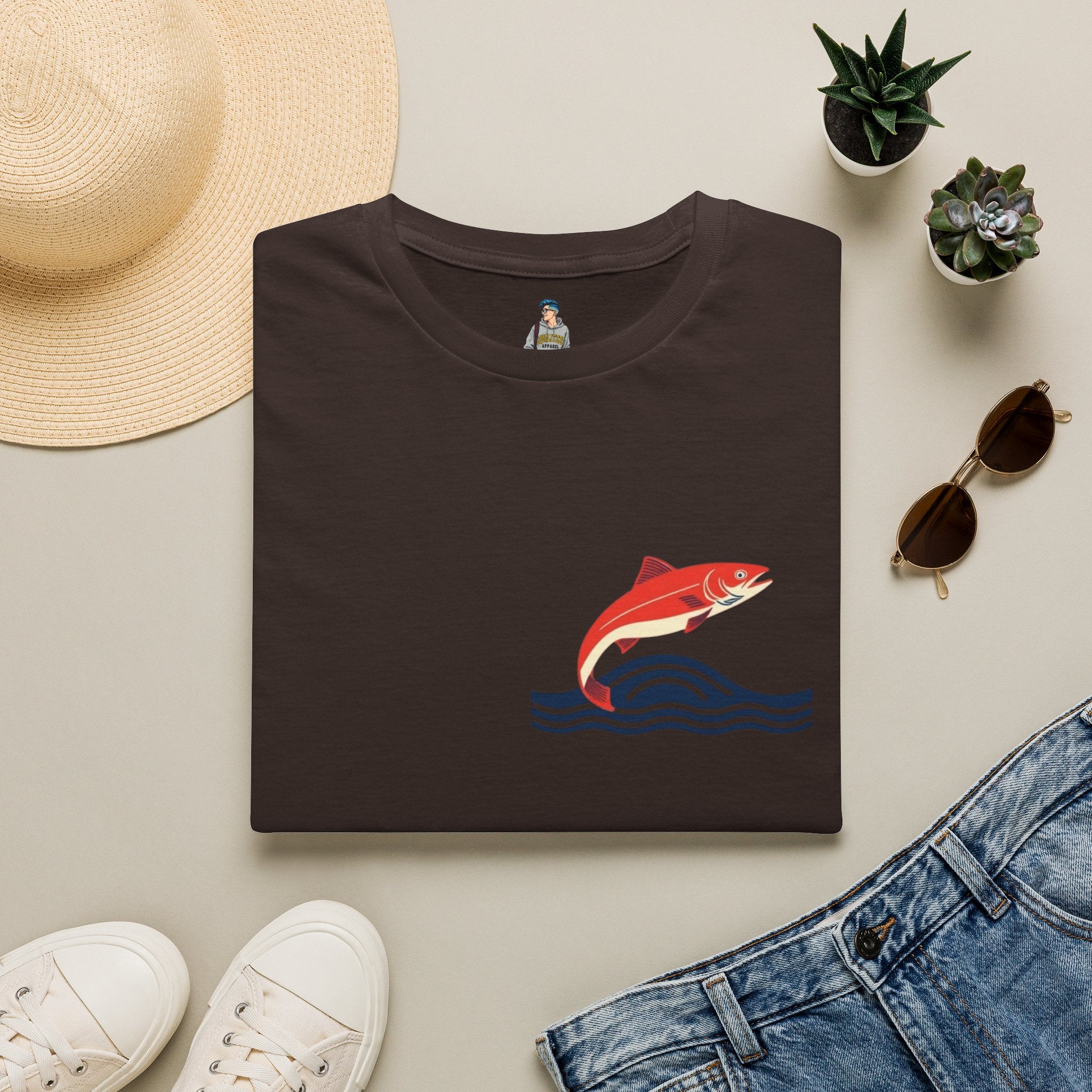 Jumping Salmon Native Pride Softstyle Unisex T-shirt