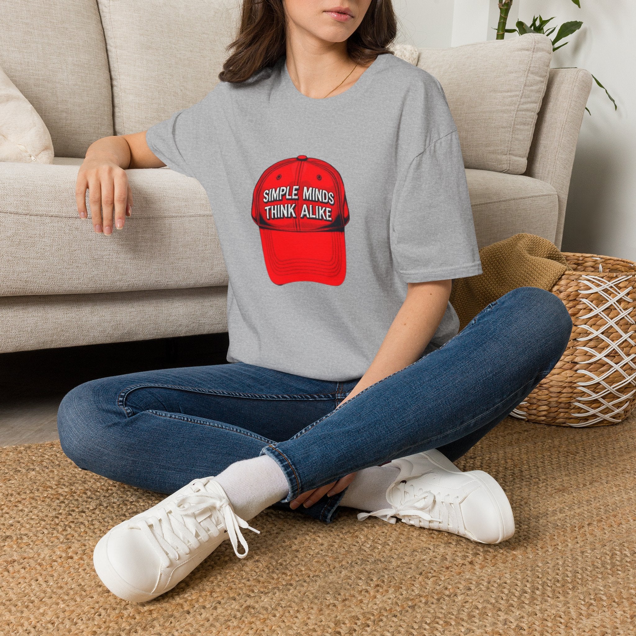 Simple Minds Think Alike T-Shirt' & 'Make America Think Again' Graphic Tee