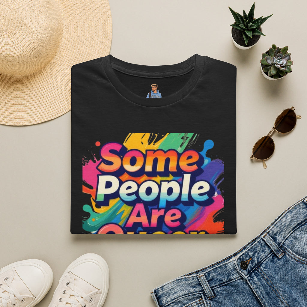 Some People Are Queer T-Shirt Rainbow Graphic
