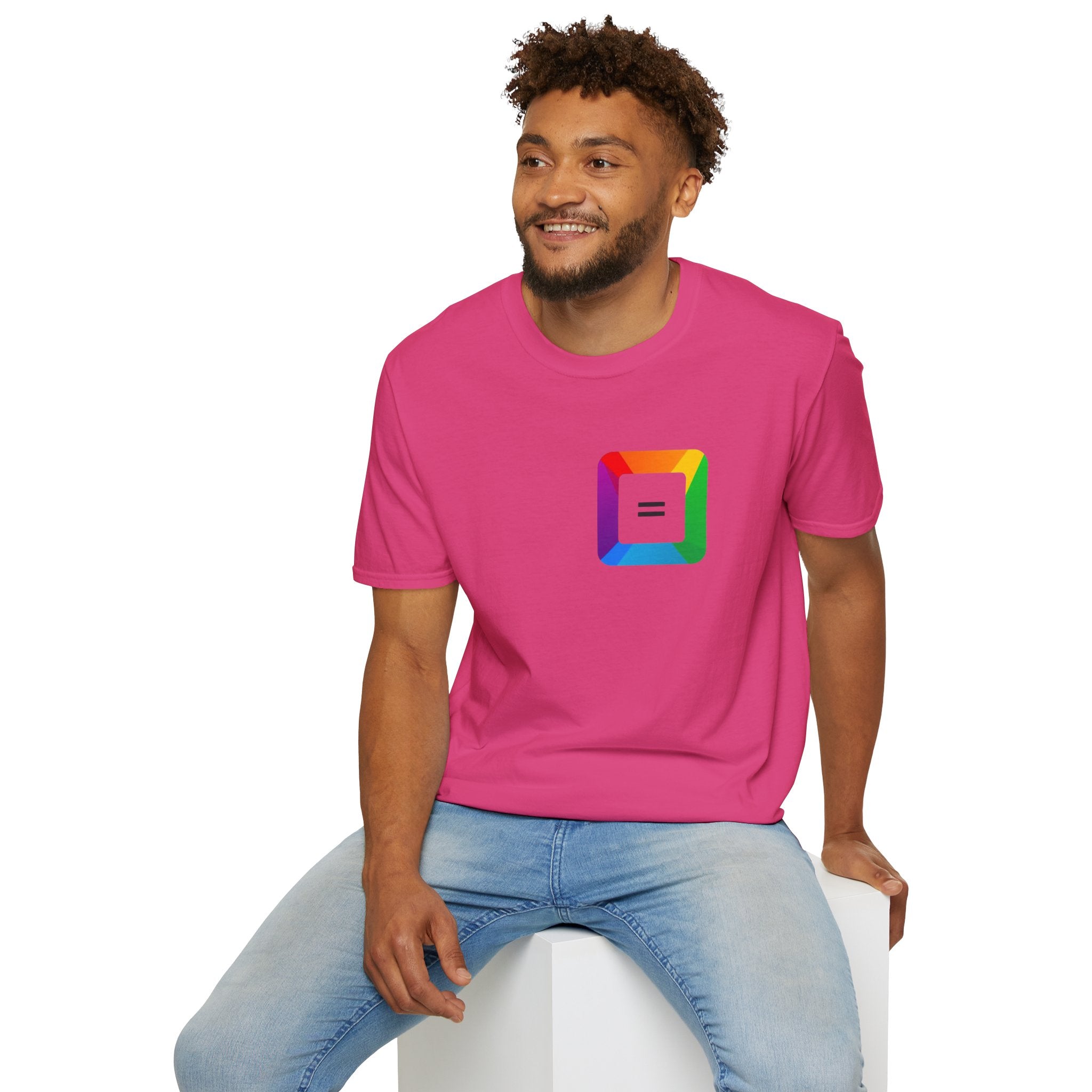 Pride-Theme Unisex Softstyle T-Shirt - "True freedom is Equality for ALL"