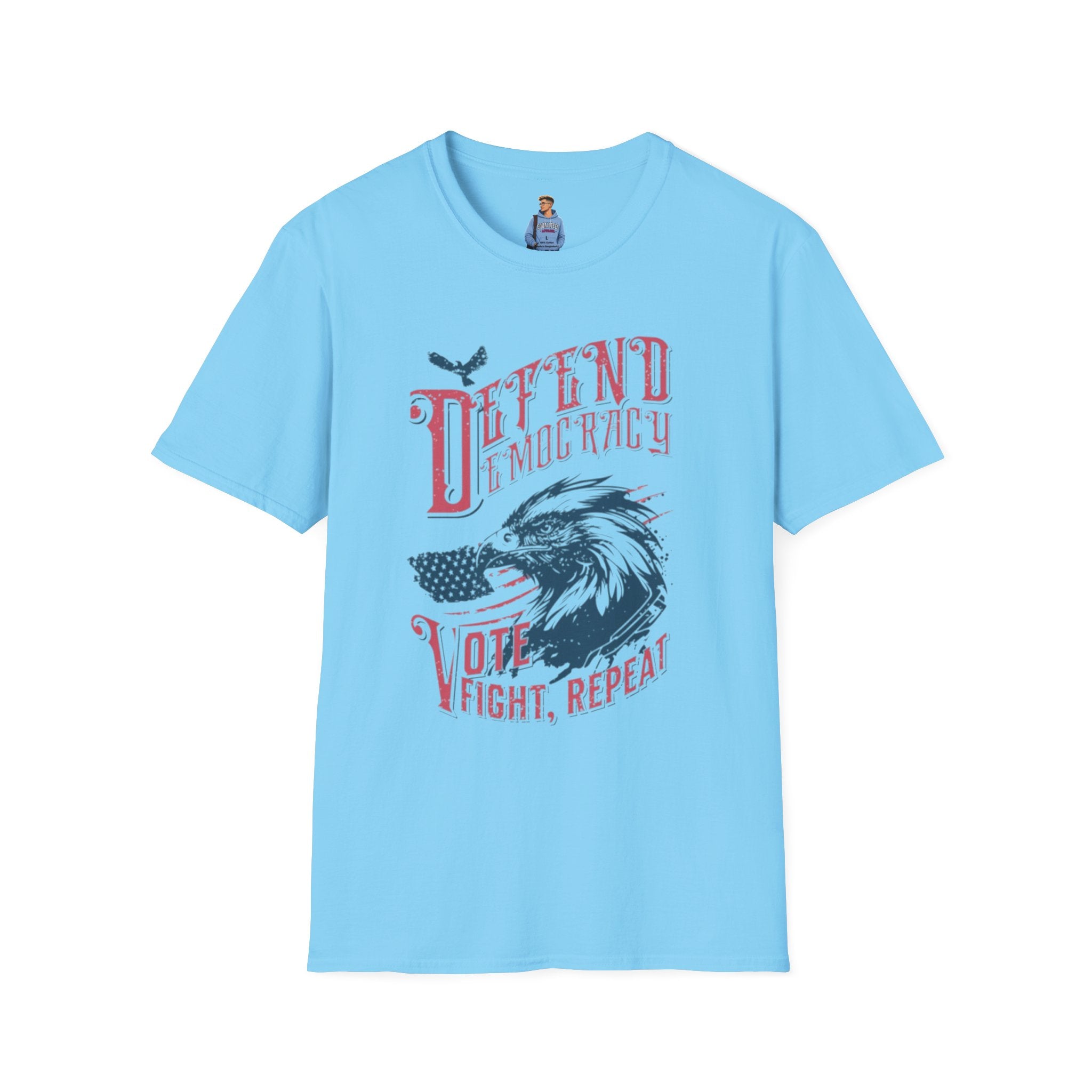 Camiseta unisex Defendiendo la democracia