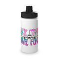 BTTF - Black Trans Travel Fund Logo Stainless Steel Sports Water Bottle