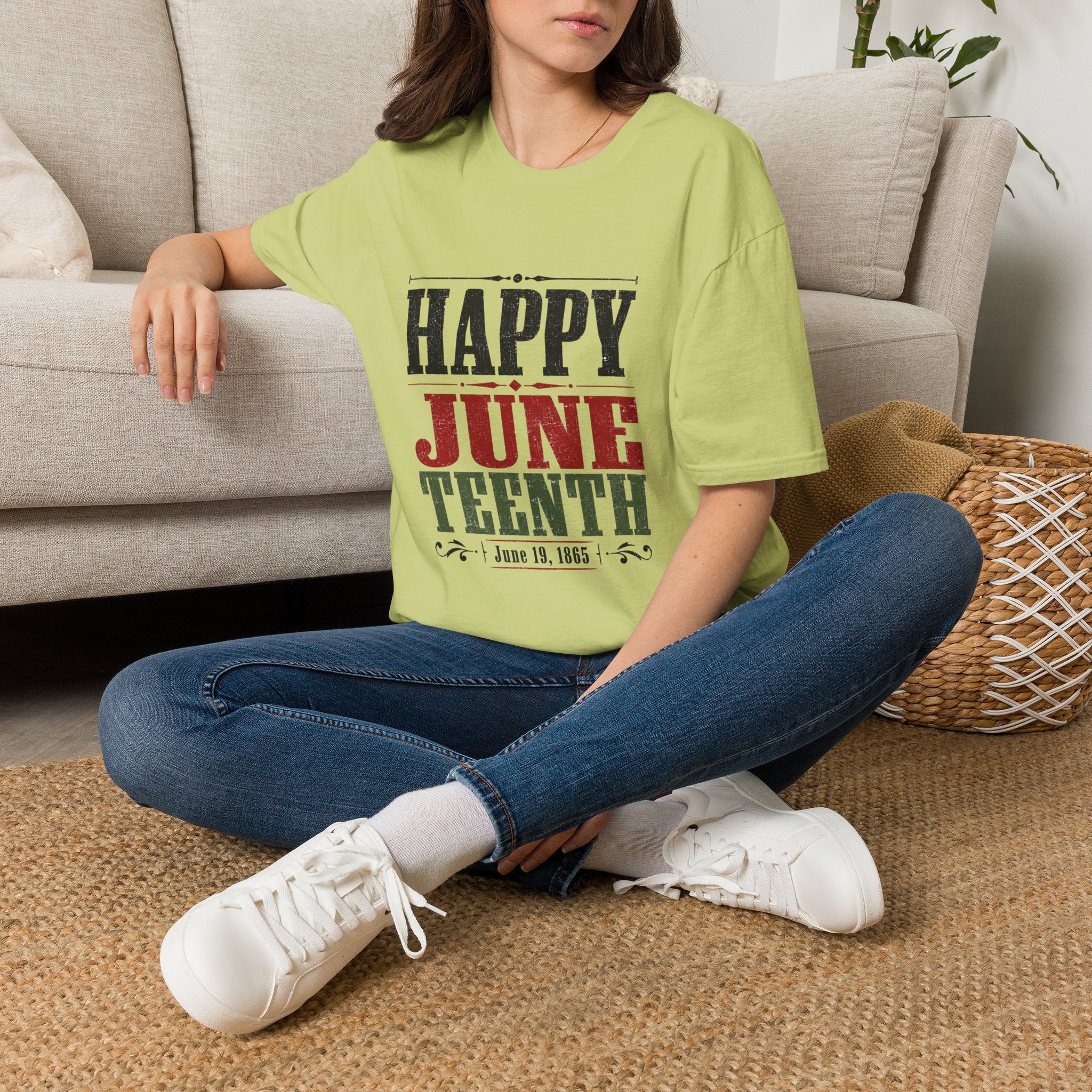 Juneteenth T-Shirt — "Happy Juneteenth" Celebration Tee