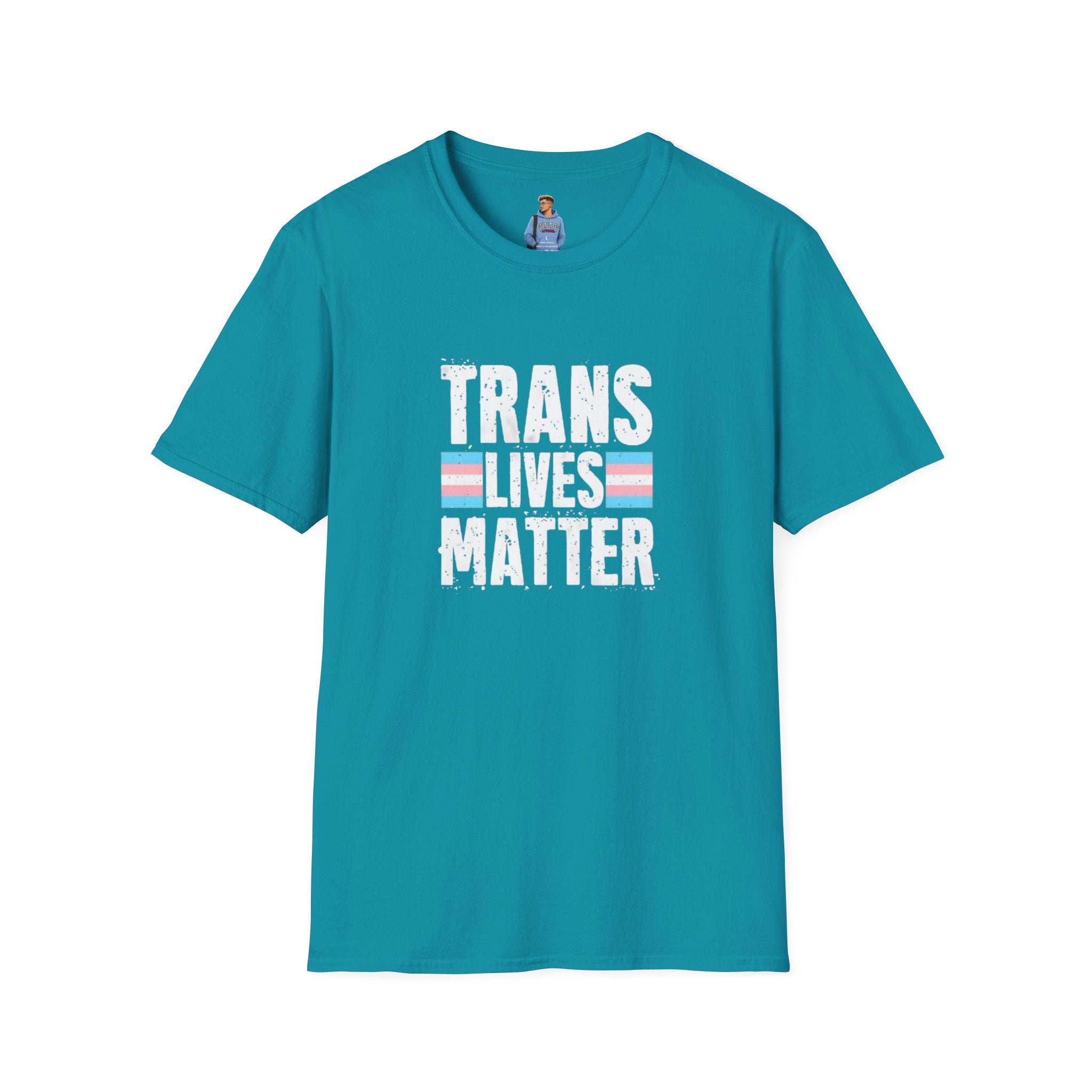 Camiseta unisex de estilo suave Trans Lives Matter: apoya los derechos LGBTQ+