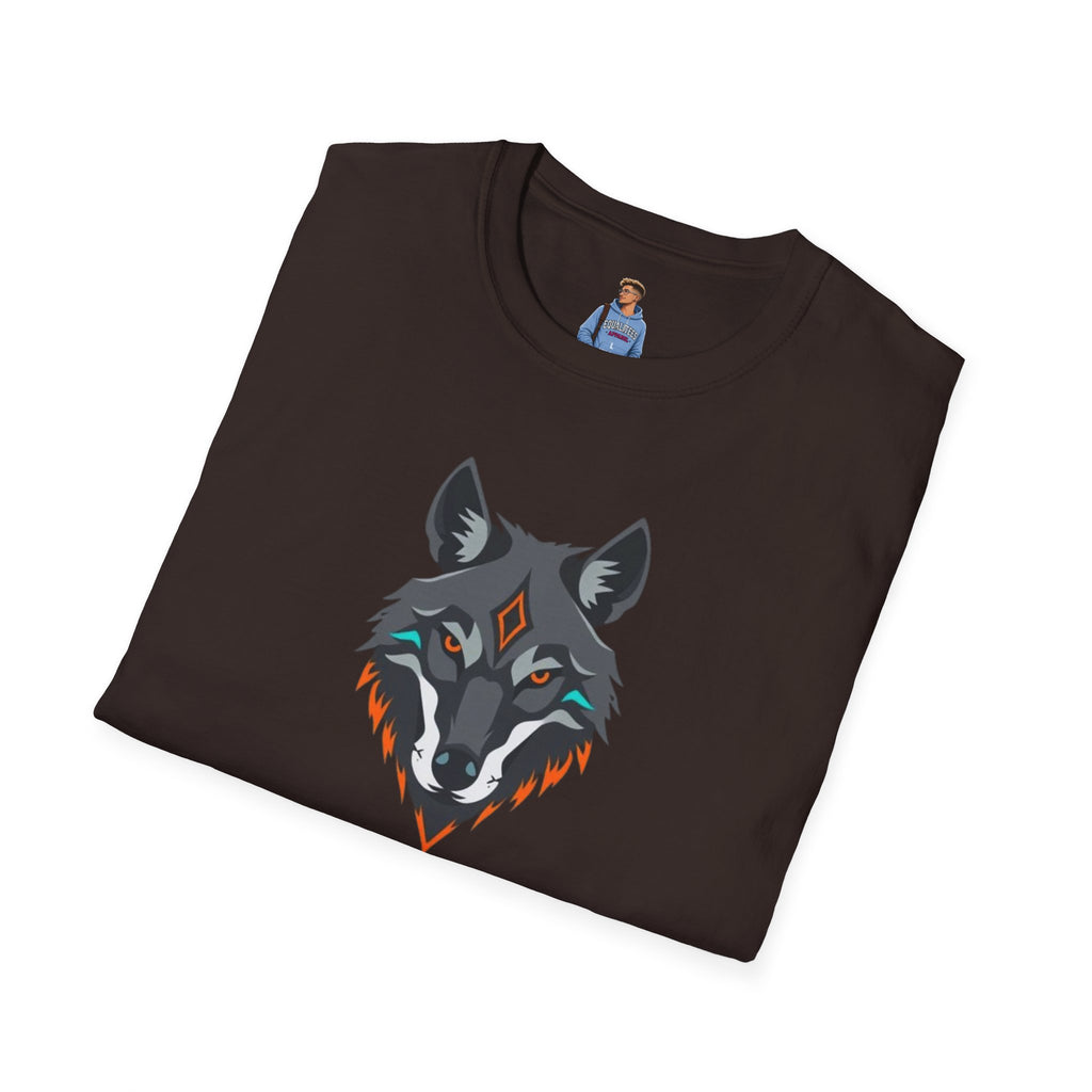 Mystical Wolf Design Unisex Softstyle T-shirt