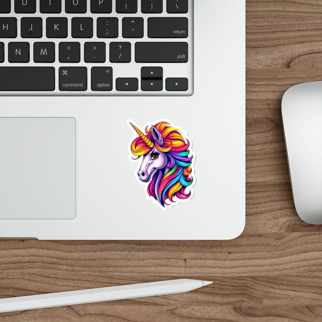 Die-Cut Stickers Purple Unicorn - EqualiTees.Me