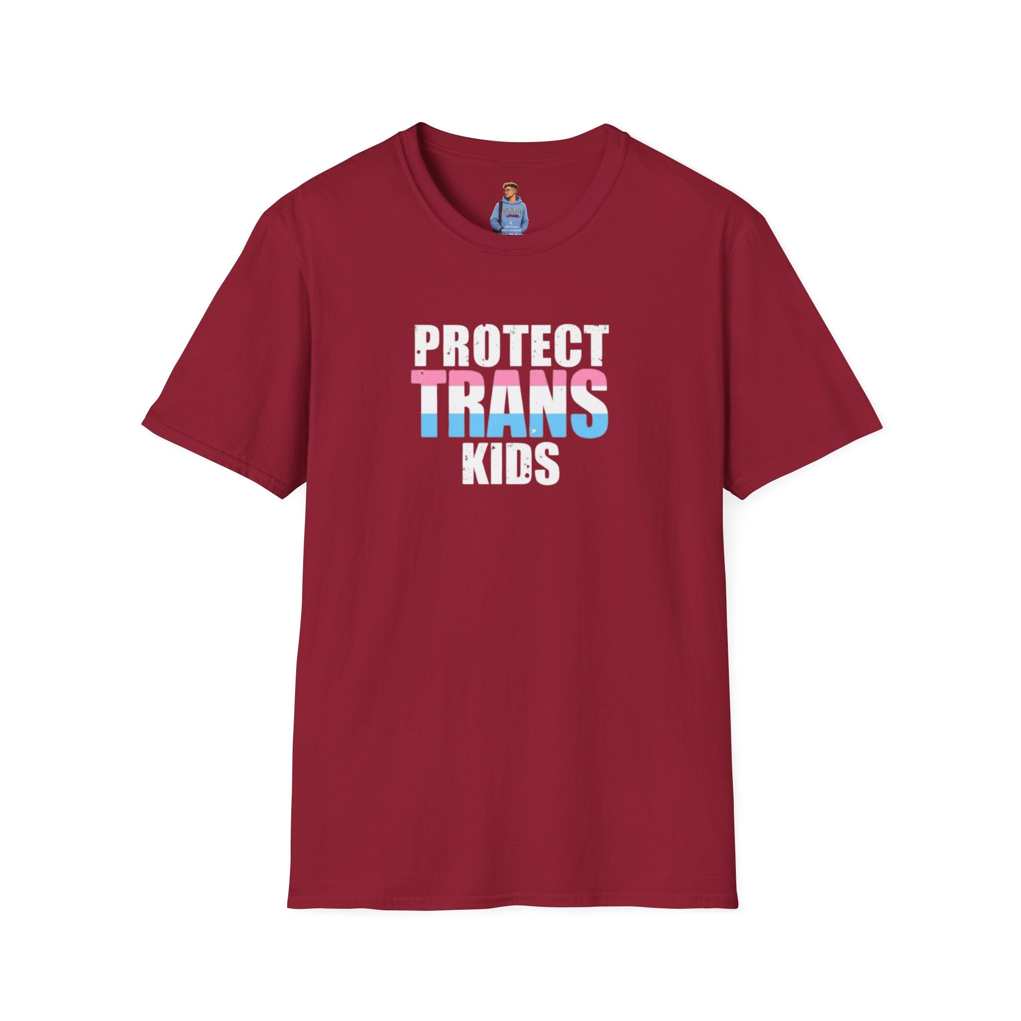 Camiseta unisex Softstyle - PROTEGE A LOS NIÑOS TRANS