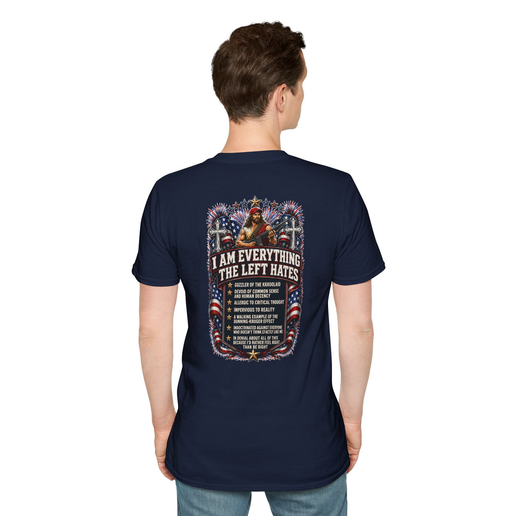 Star Spangled Awesome Graphic Tee ("Proud to Be Delusional Bootlicking Nazi Trash")
