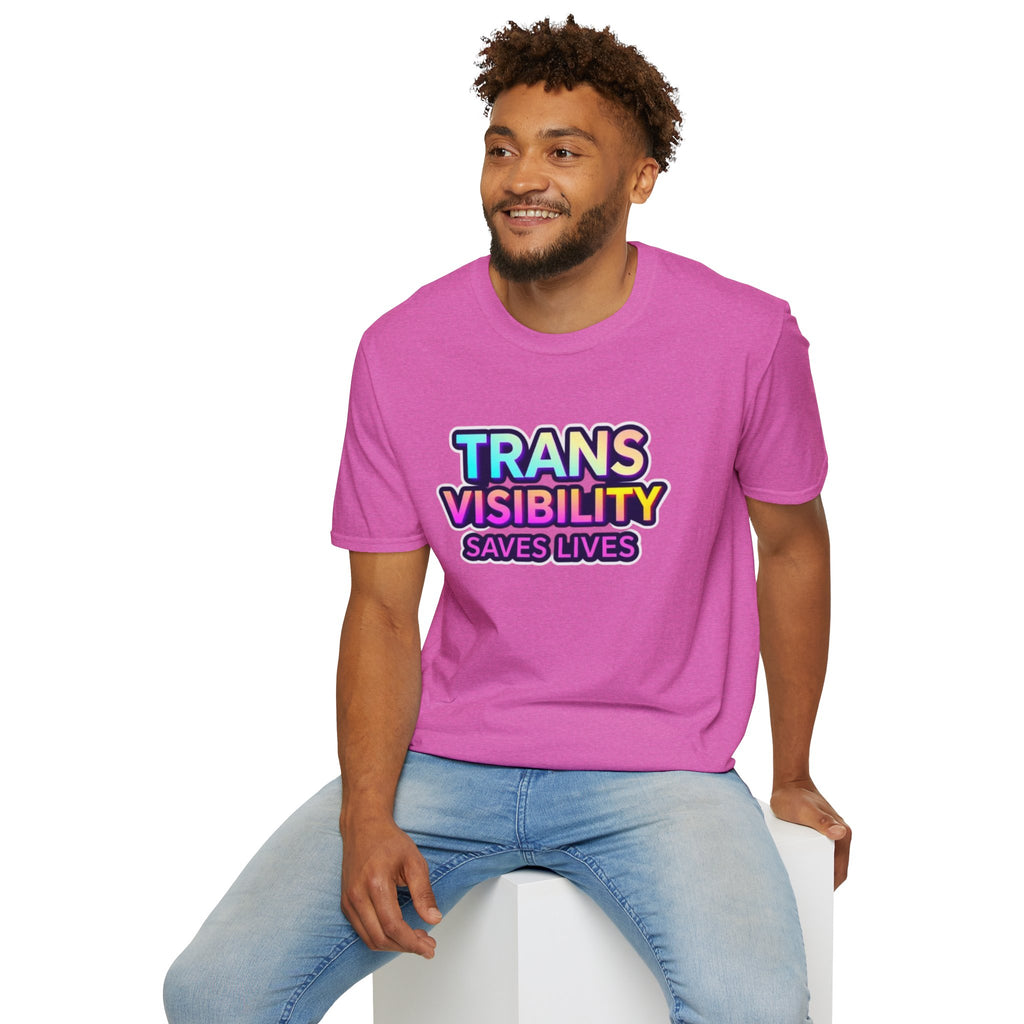 Trans Visibility Saves Lives Statement T-shirt