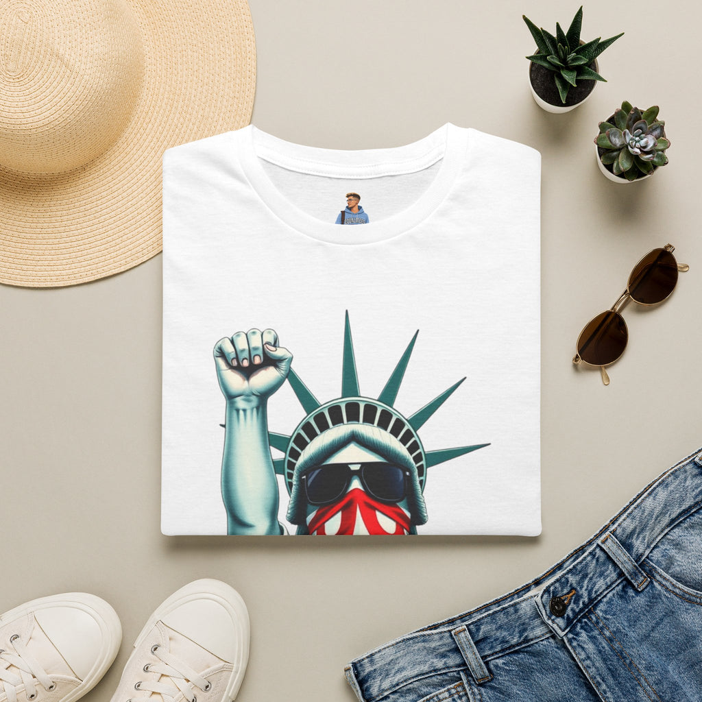 Resist - Patriotic Statue of Liberty T-Shirt - Unisex Softstyle Tee