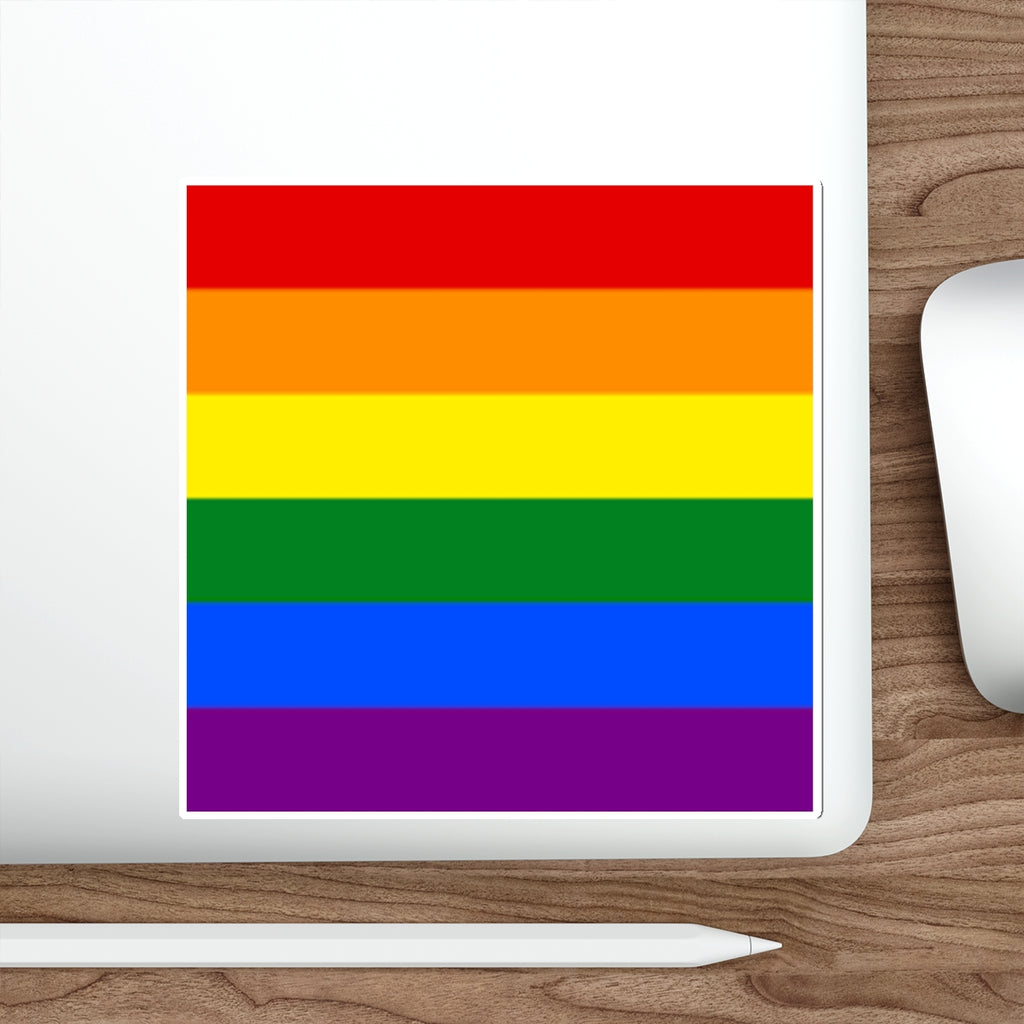 Die-Cut Stickers - Rainbow Flag - EqualiTees.Me