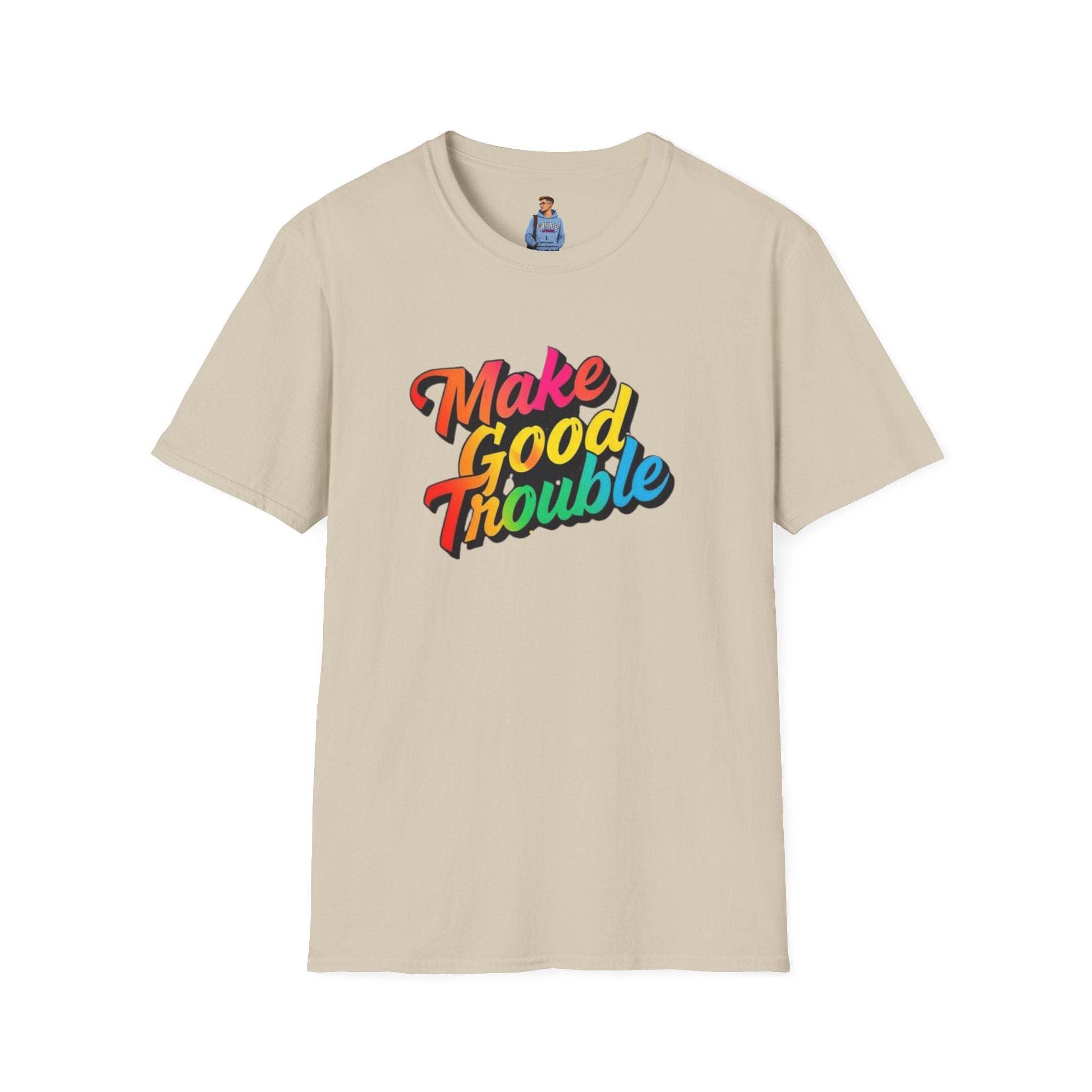 Make Good Trouble' Rainbow T-Shirt