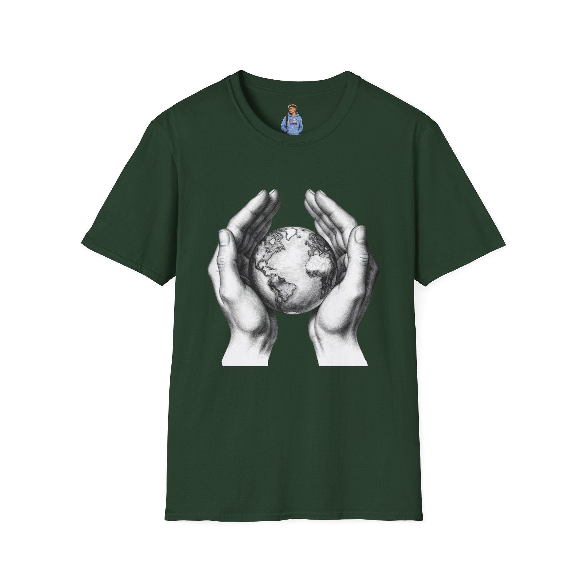 Earth in Your Hands T-Shirt — Protect the Planet Graphic Tee