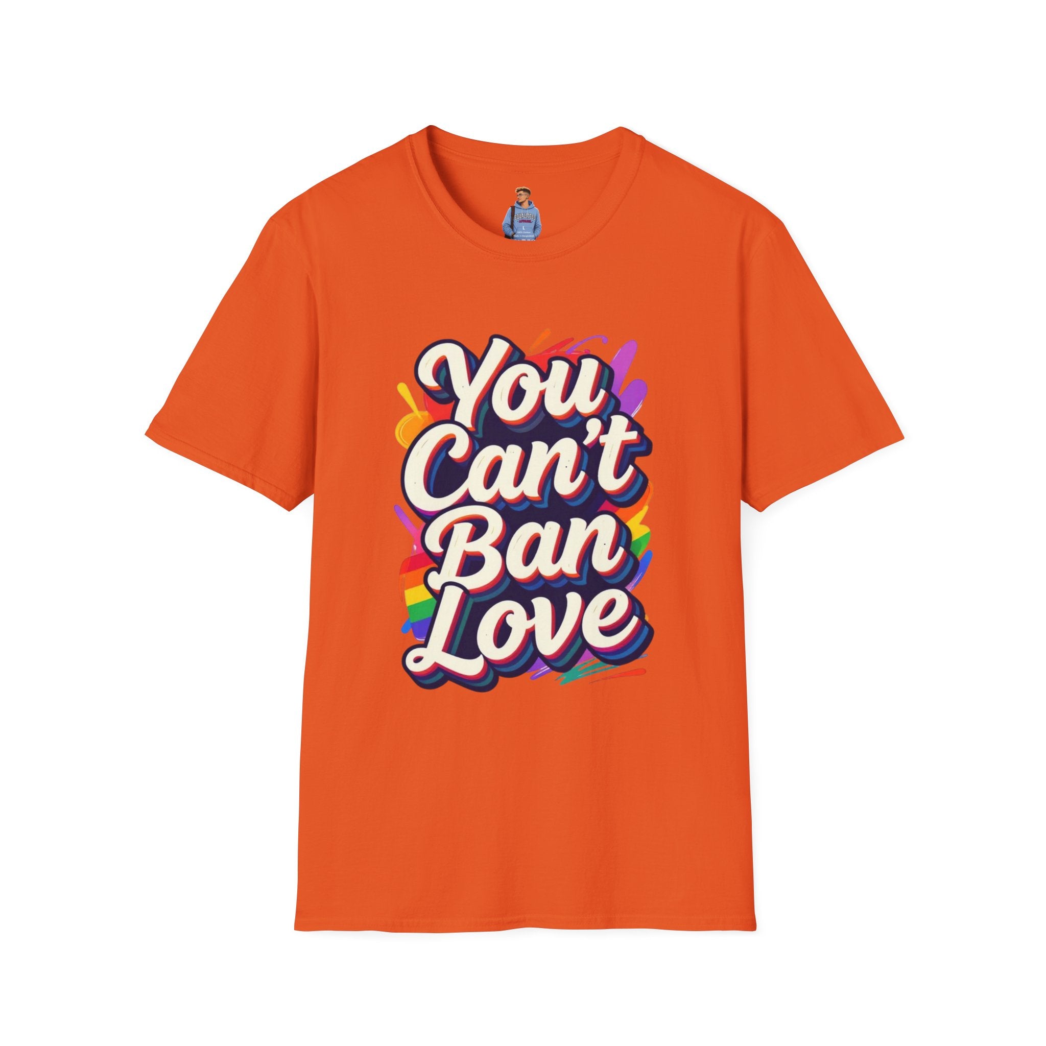 You Can't Ban Love T‑Shirt — Rainbow LGBTQ+ Pride Graphic Tee