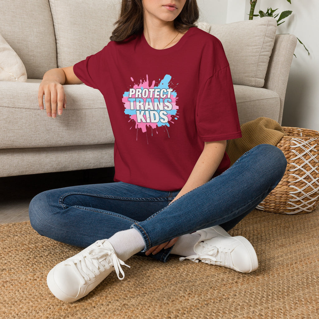 Camiseta unisex infantil "Protect Trans" - Ropa de apoyo LGBTQ+