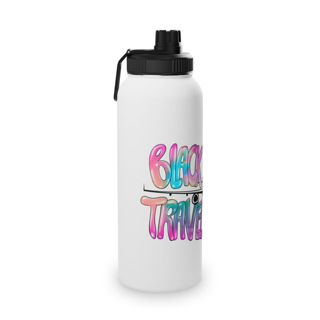 BTTF - Black Trans Travel Fund Logo Stainless Steel Sports Water Bottle