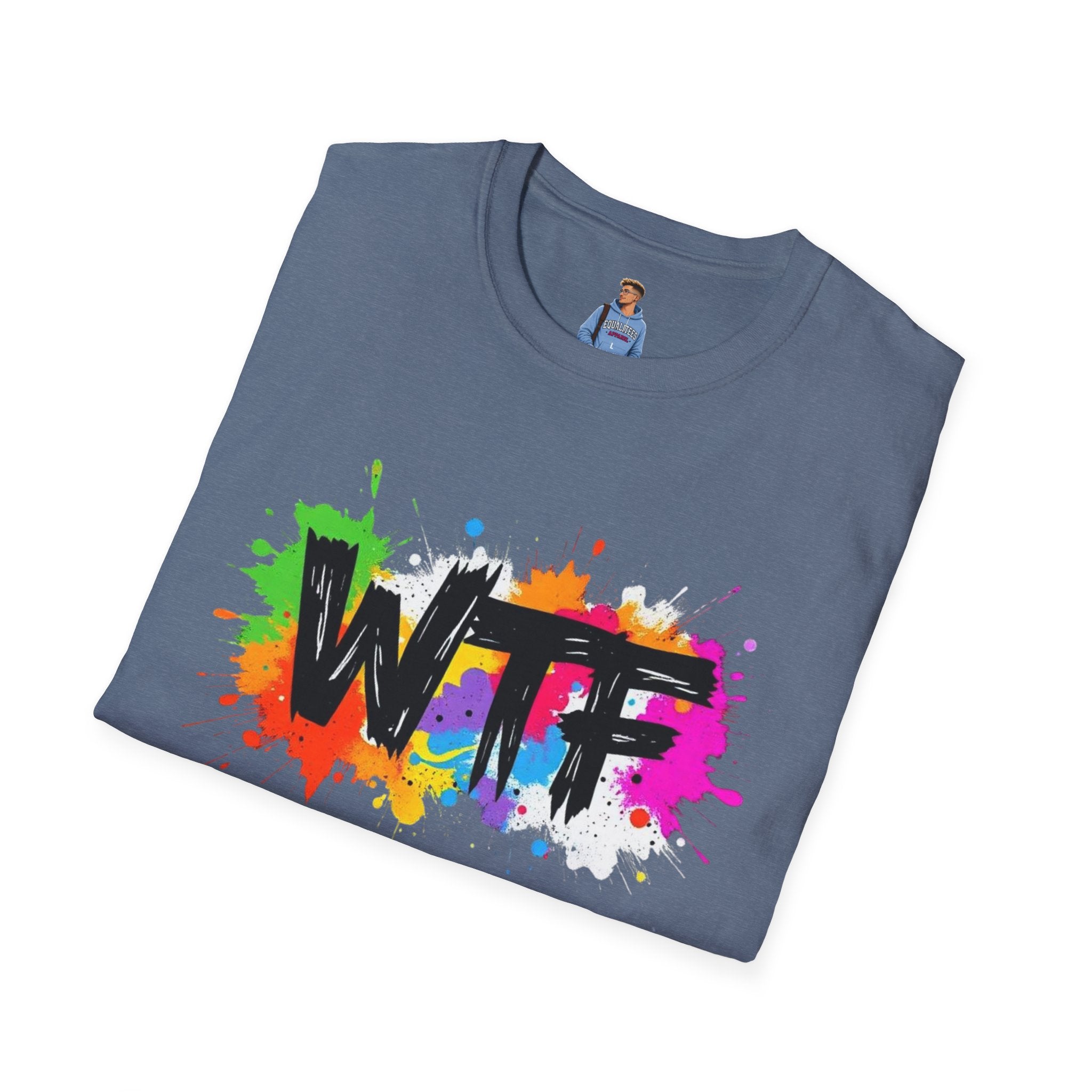 Bold Rainbow WTF Color Splash T-Shirt