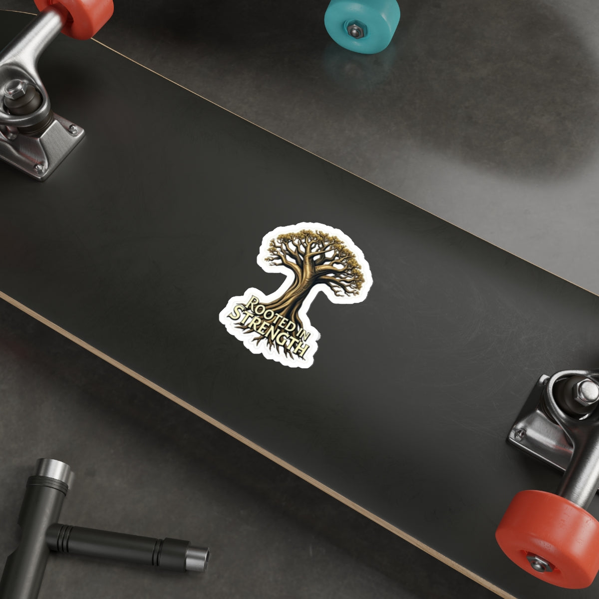 Rooted in Strength Baobab Tree Sticker - EqualiTees.Me