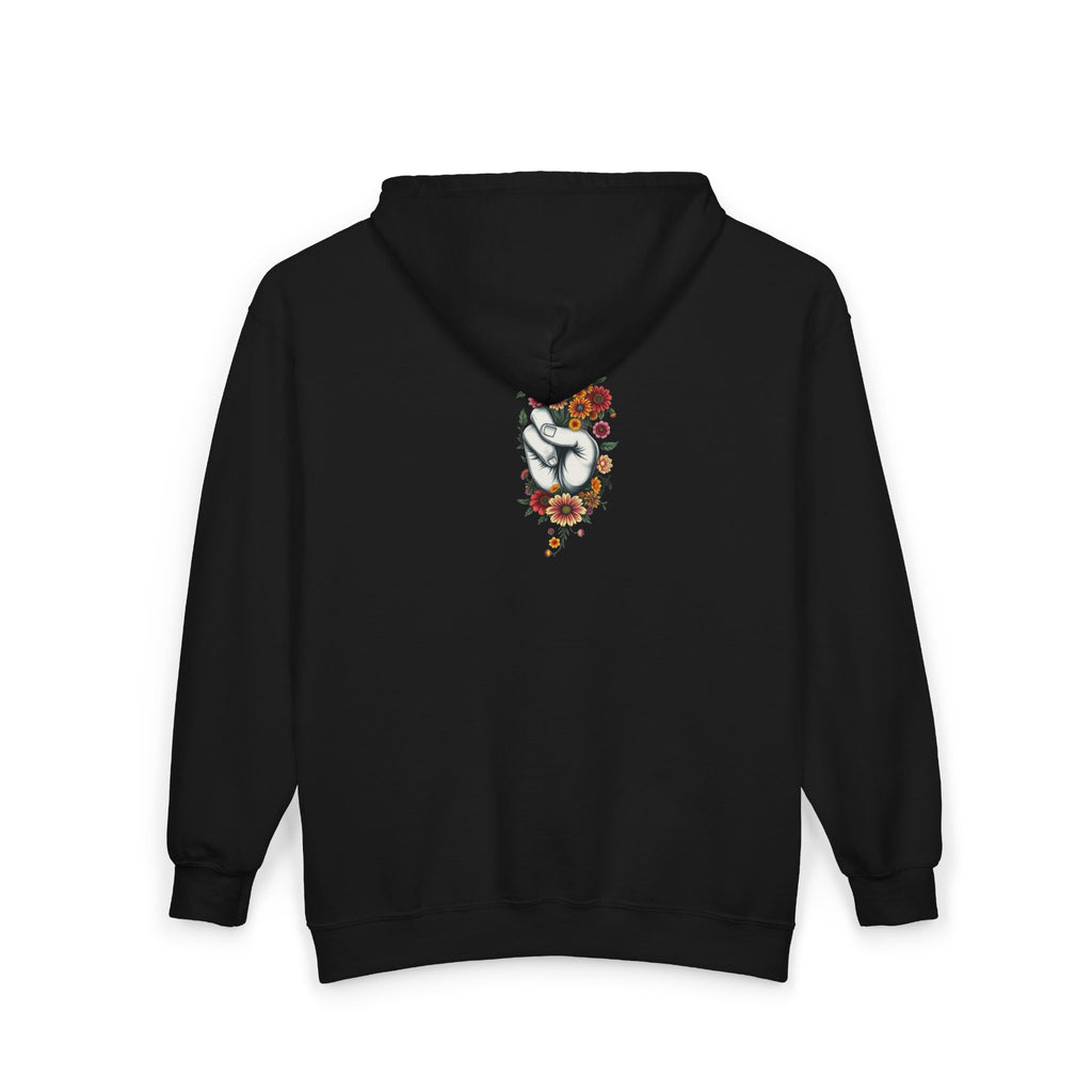 Grow Peace Zip-Up Hoodie - Cozy Outdoor Style
