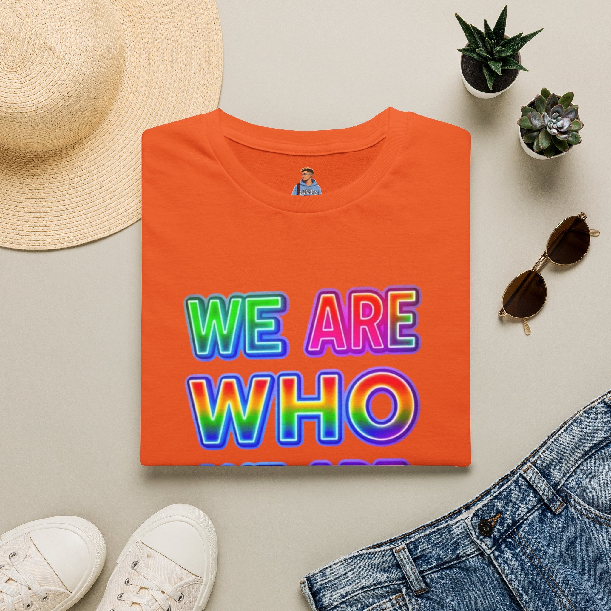 Pride Statement T-Shirt - 'We Are Who We Are' - Unisex Softstyle Tee for Self-Expression