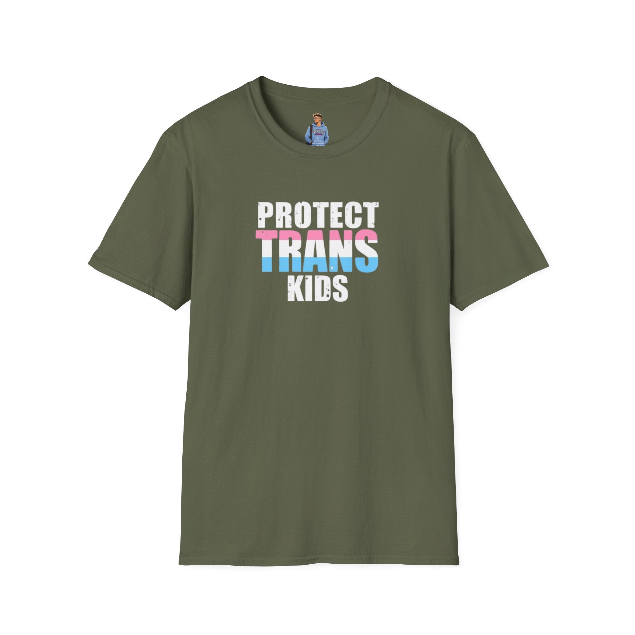 Camiseta unisex Softstyle - PROTEGE A LOS NIÑOS TRANS
