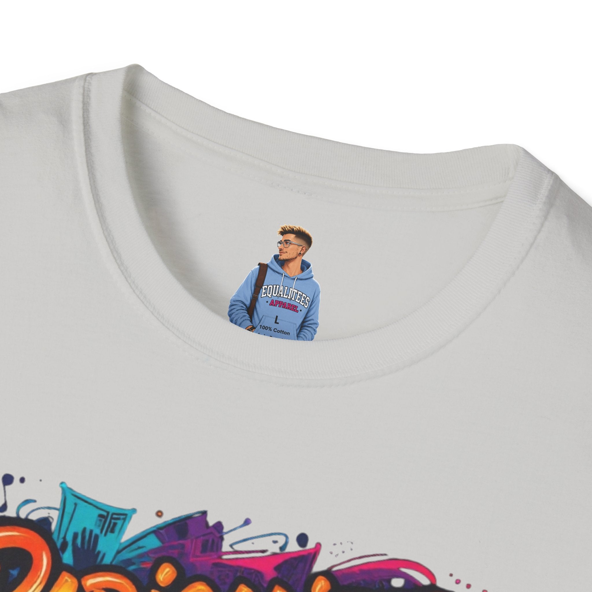 Radicalized by Basic Decency T-Shirt Colorful Graffiti Typography