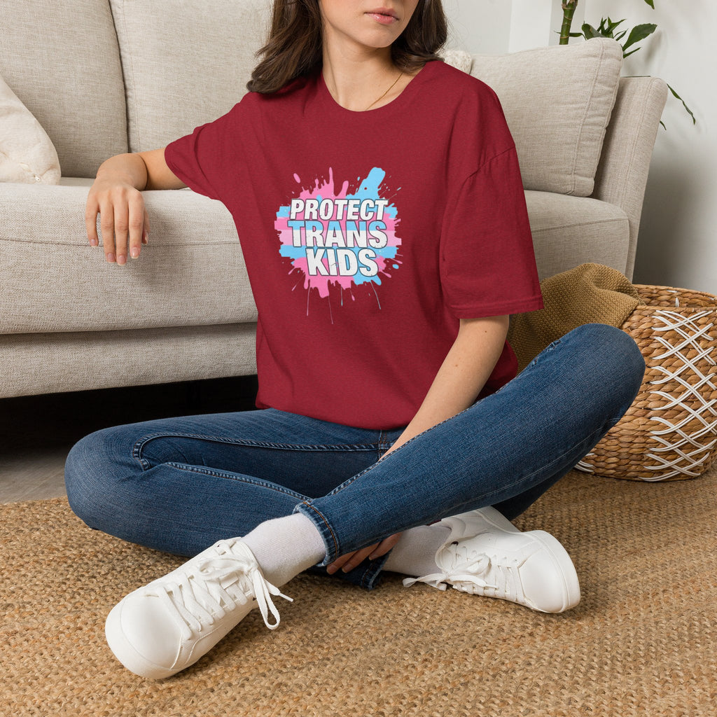 Camiseta unisex infantil "Protect Trans" - Ropa de apoyo LGBTQ+