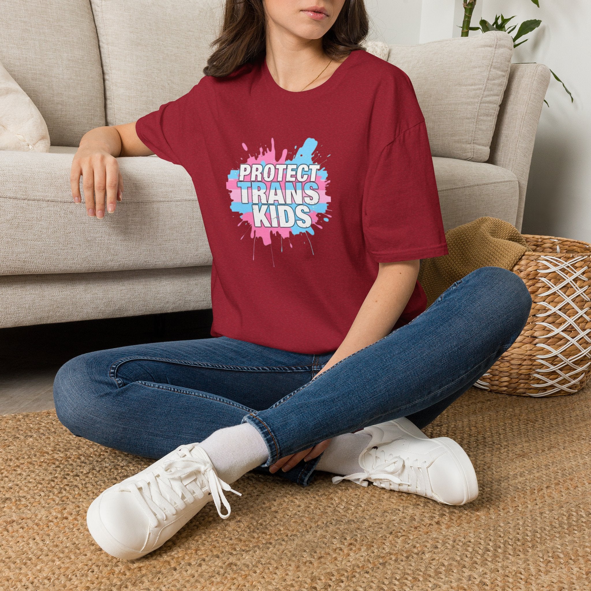 Camiseta unisex infantil "Protect Trans" - Ropa de apoyo LGBTQ+