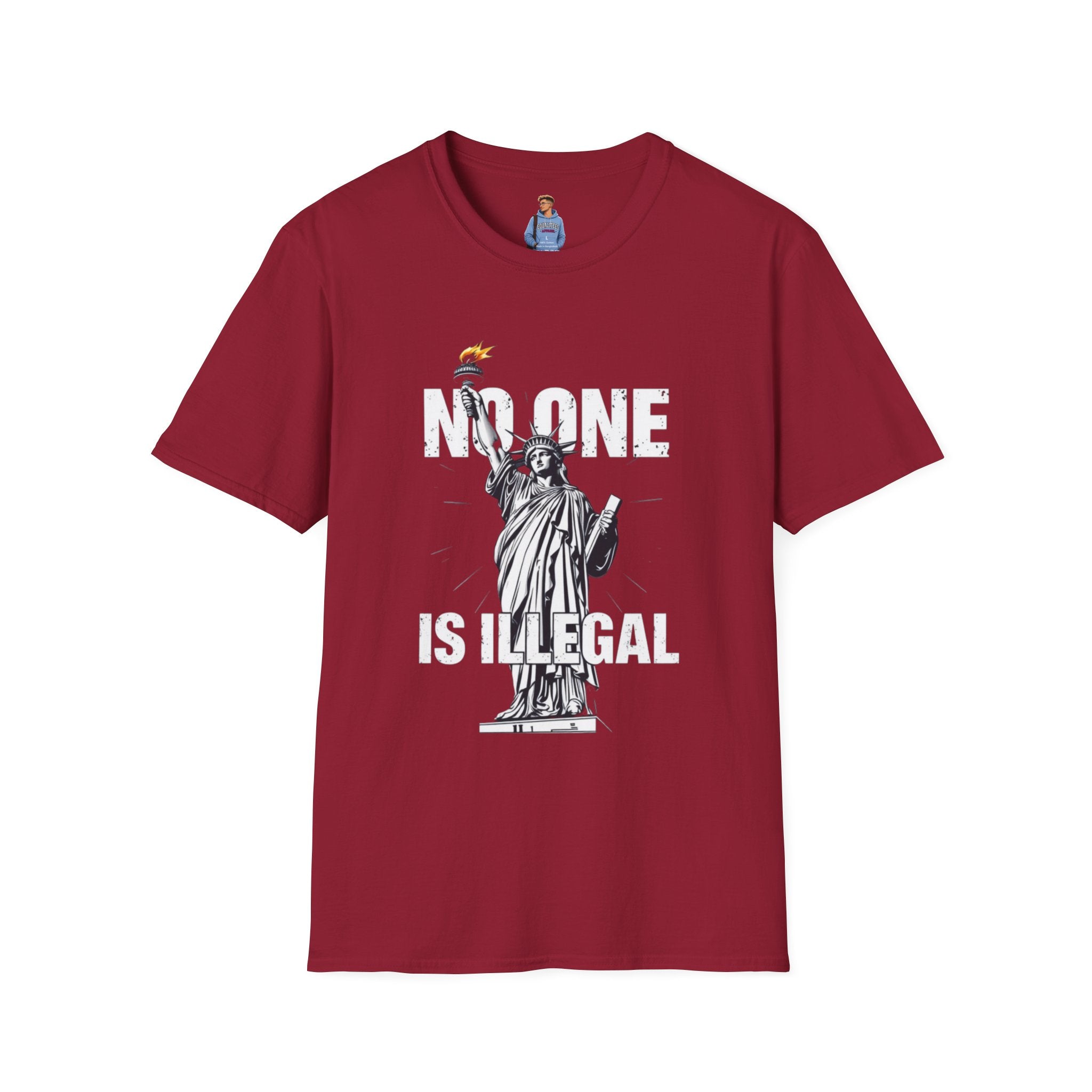 No One Is Illegal Graphic T-shirt