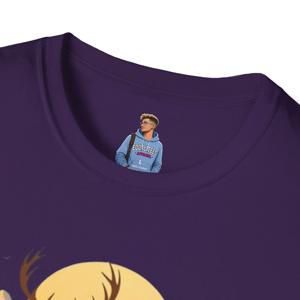 Mountain Sunset Deer Unisex Softstyle T-Shirt