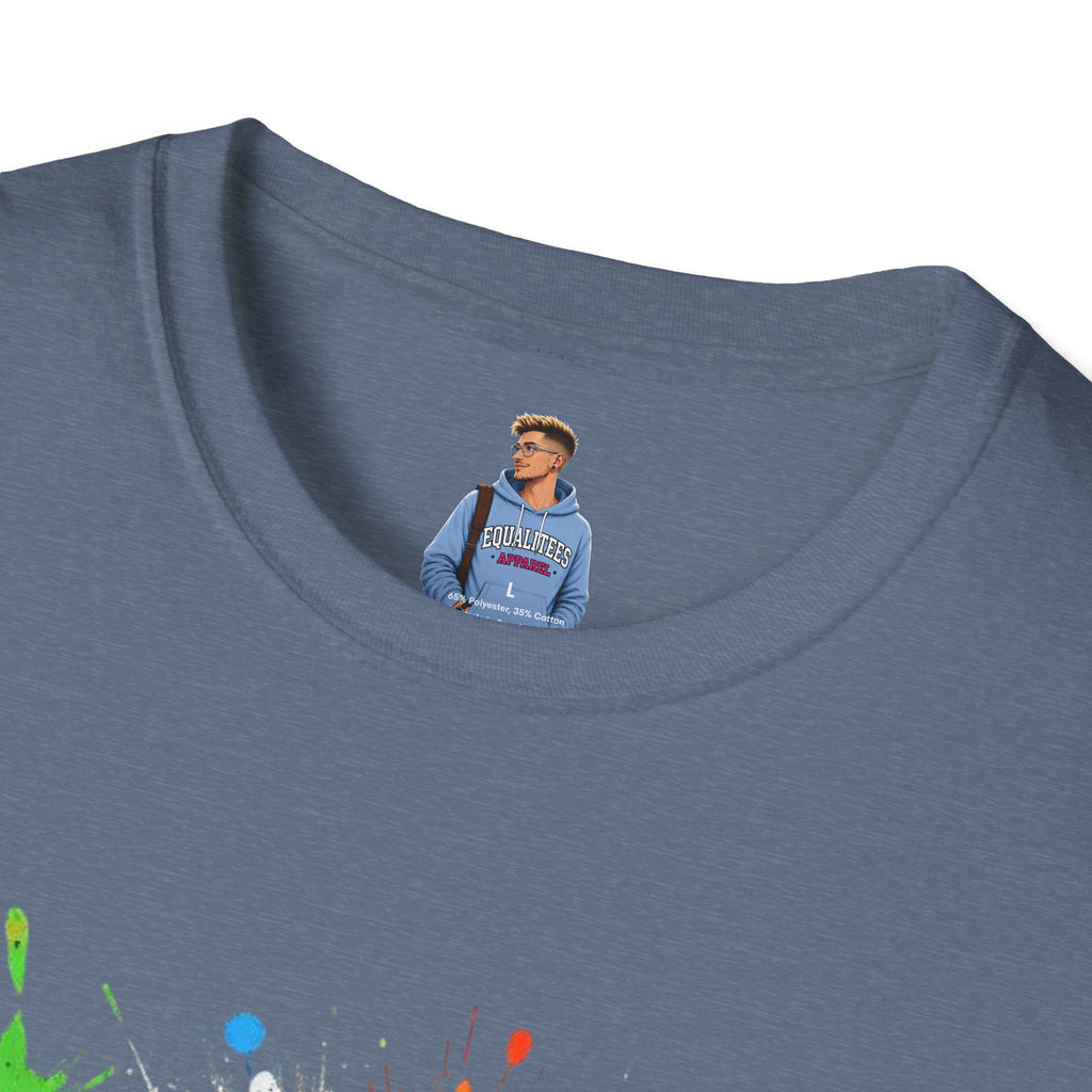 Bold Rainbow WTF Color Splash T-Shirt