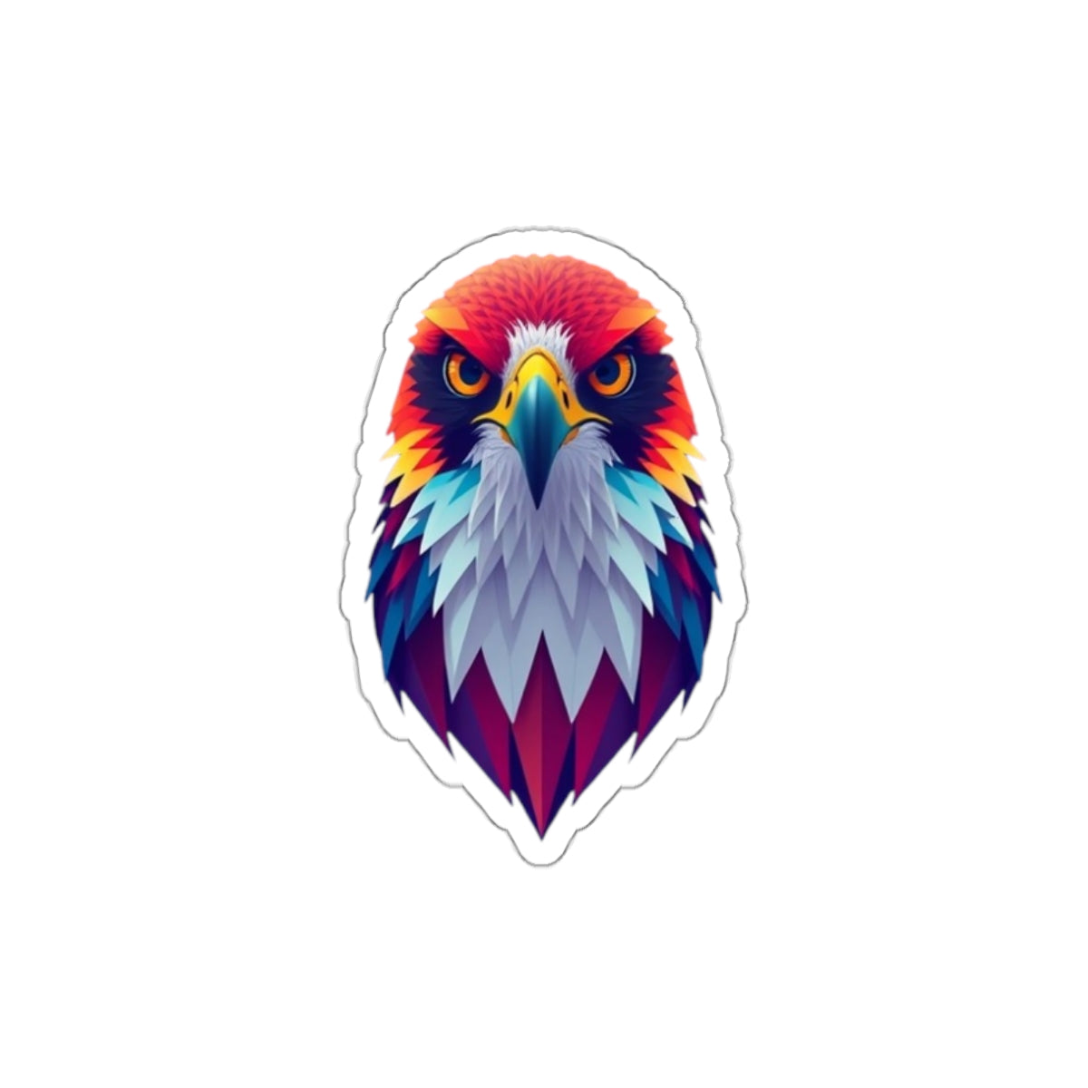Rainbow Falcon Pride Die-Cut Sticker