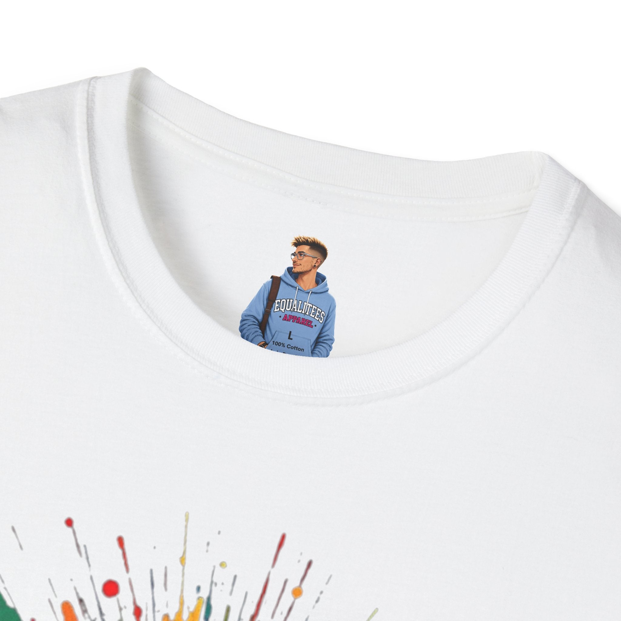 Camiseta unisex de estilo suave "Todos pertenecemos" - Camiseta colorida del orgullo