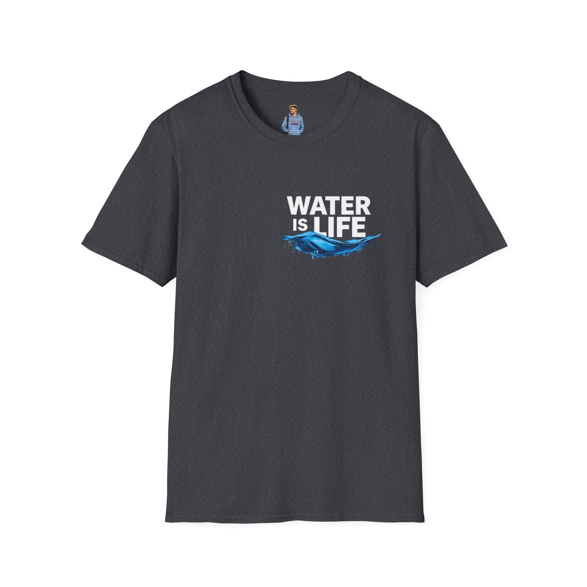 Water is Life Unisex T-Shirt | Eco-Friendly Tee for Environmentalists, Beach Lovers, Awareness Campaigns, Gifting