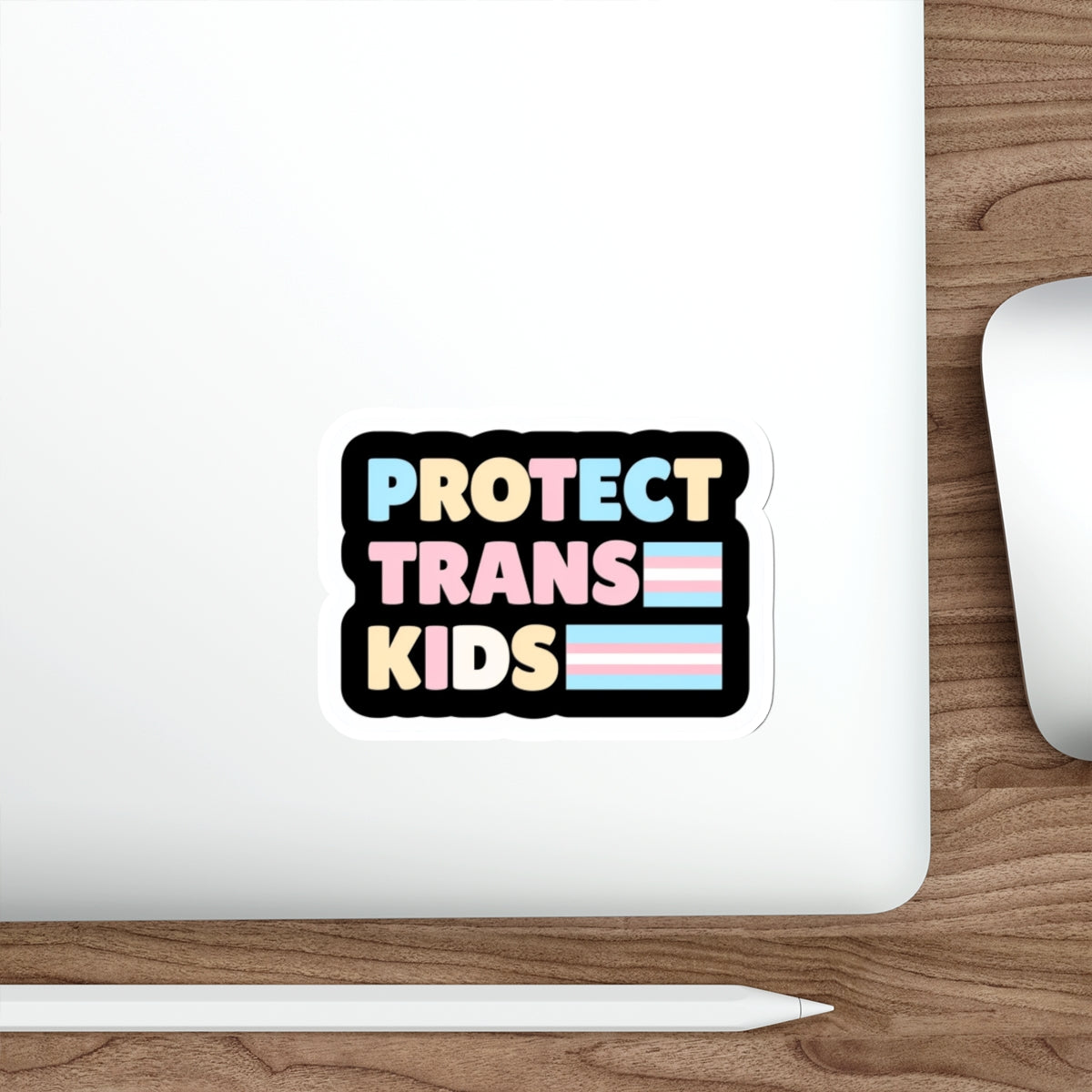 Die-Cut Stickers - Protect Trans Kids Sticker - EqualiTees.Me
