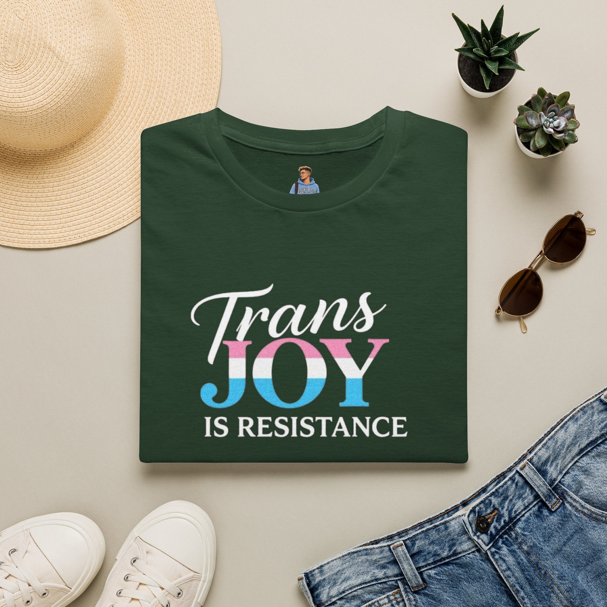 Trans Joy is Resistance Unisex T-Shirt - Celebrate Love and Empowerment
