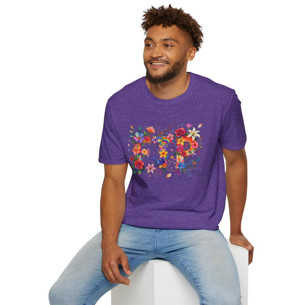 Floral 'FTP' Graphic T-Shirt