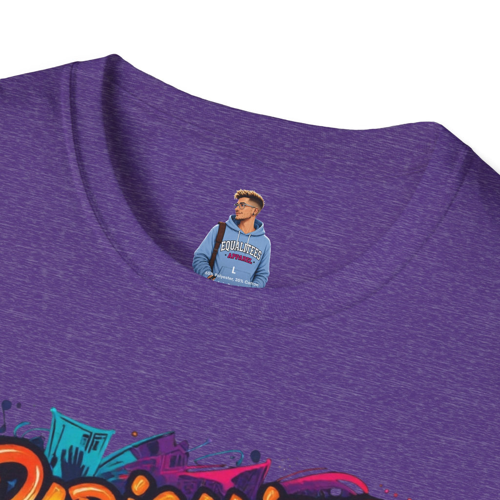 Radicalized by Basic Decency T-Shirt Colorful Graffiti Typography